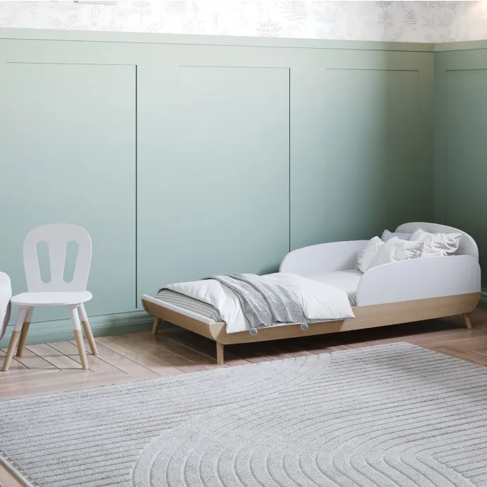 lettino con sponde bianco