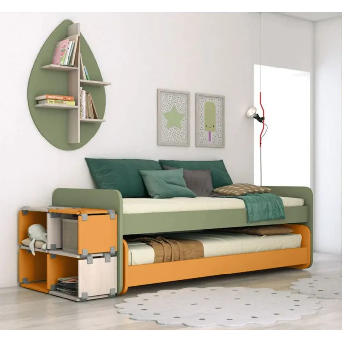 Letto multifunzione miele e oliva