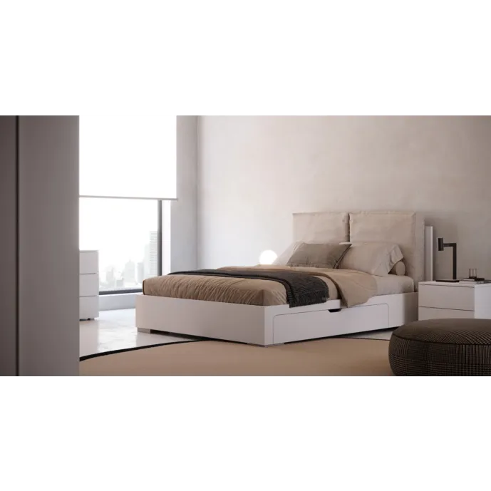 letto matrimoniale con cassetti