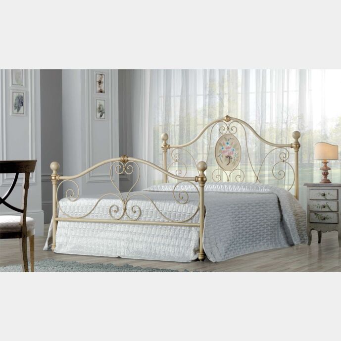 Letto matrimoniale in ferro battuto Elekron