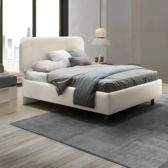 letto bianco matrimoniale