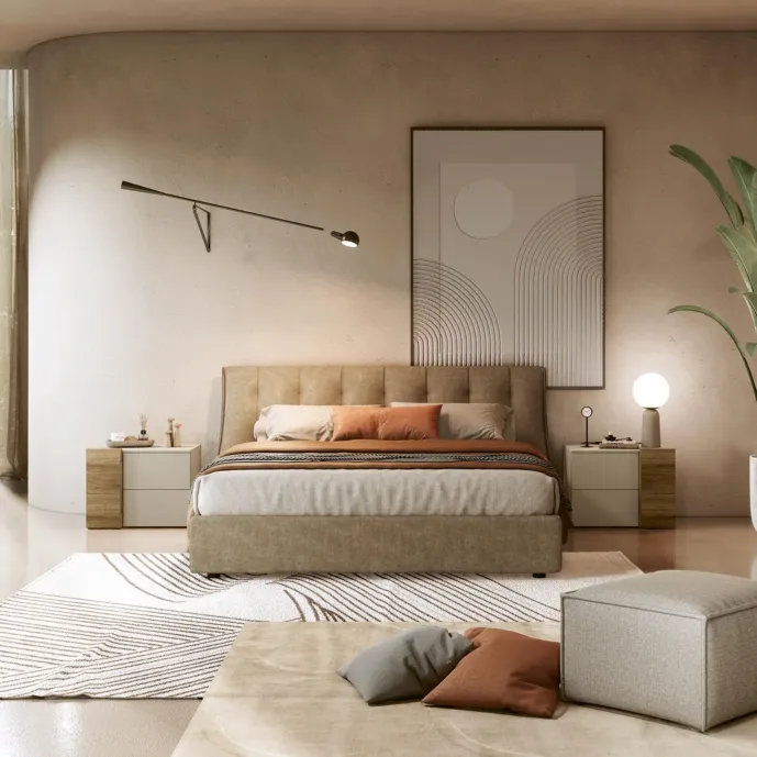 letto imbottito contenitore matrimoniale