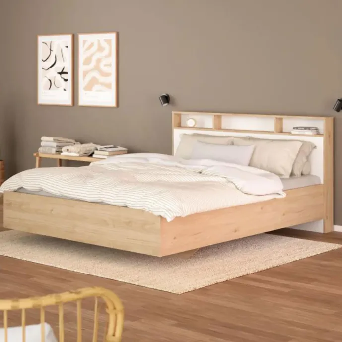 letto in sconto rovere