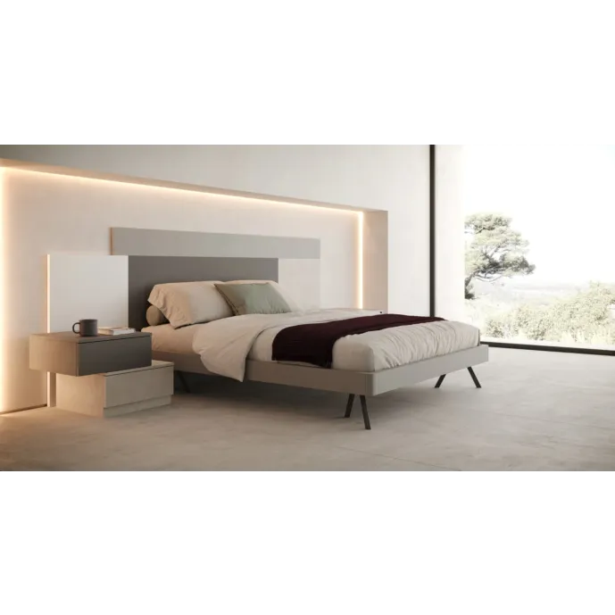letto legno laccato
