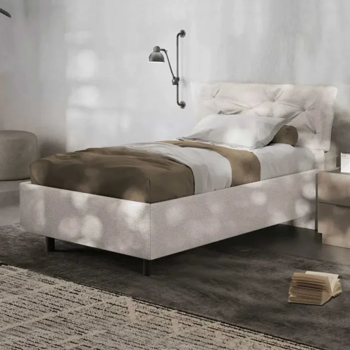 letto singolo bianco ragazzo