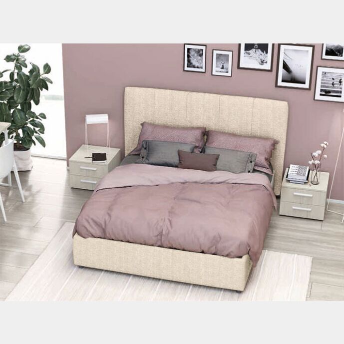 Letto in tessuto finitura Desert
