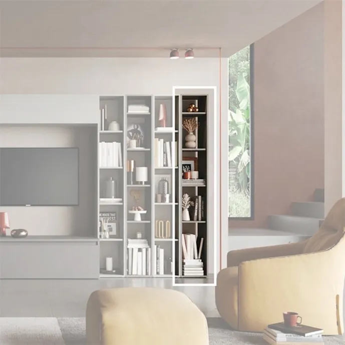 libreria a terra ardesia