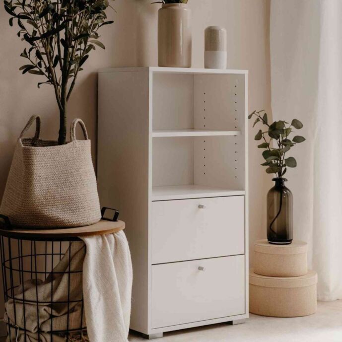 mobile con cassetti bianco