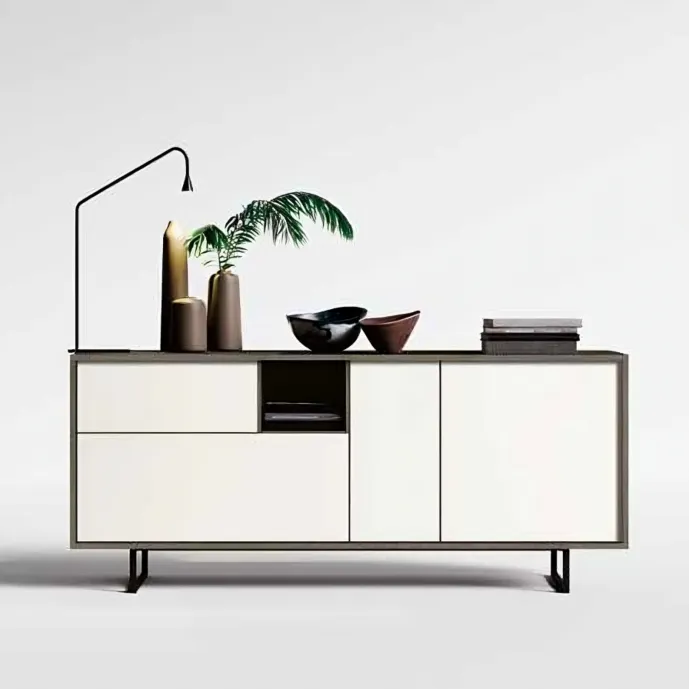 madia bianca in legno