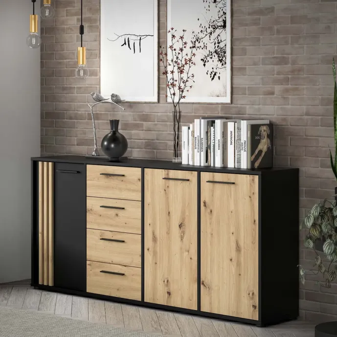 credenza industry nera