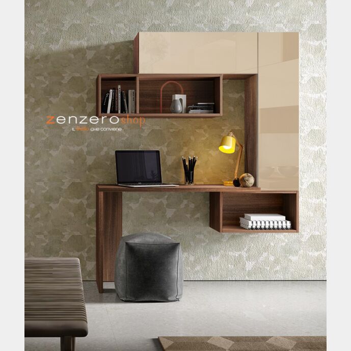 Zona studio Tadmor in finitura Quercia brown con Corda