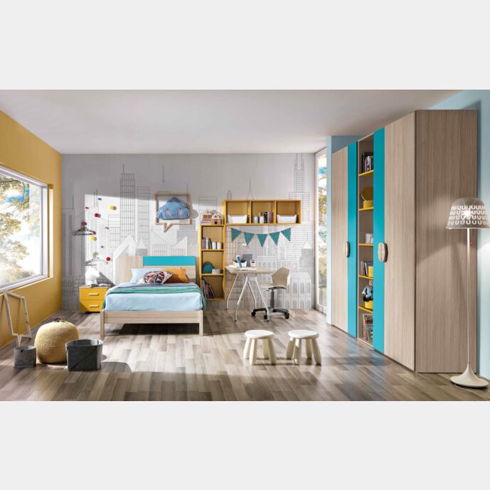 Cameretta completa per ragazzi modello Gabriele