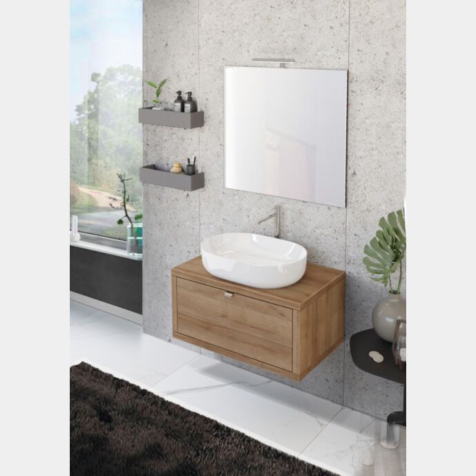 Mobiletto bagno sospeso L.80, Niagara 26