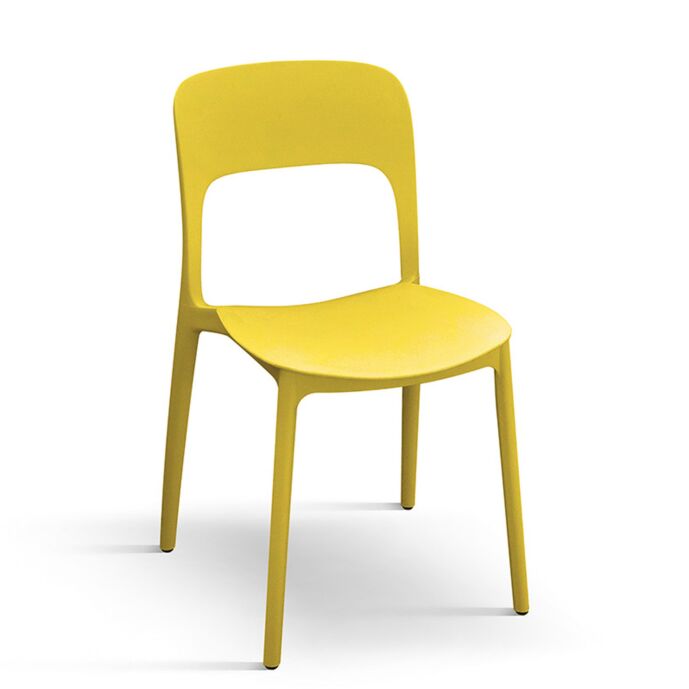 Sedia in polipropilene gialla