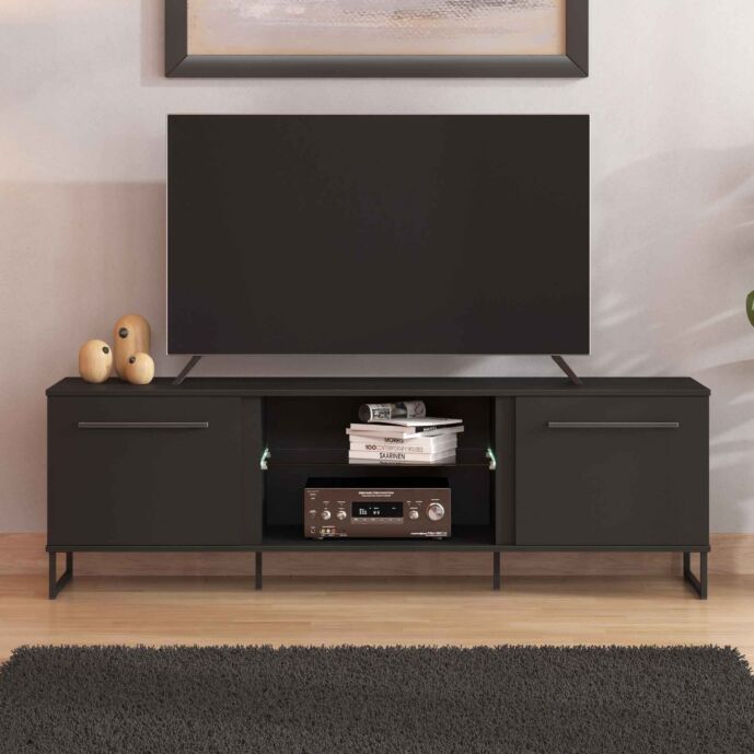 Offerte Black friday Porta TV moderno, colore Nero