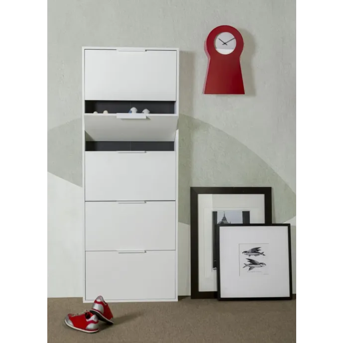 scarpiera bianca moderna