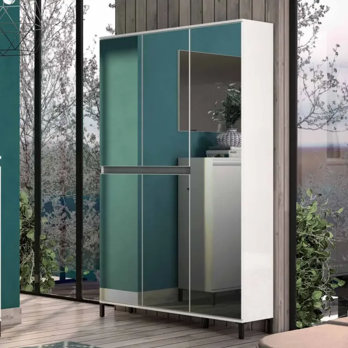 scarpiera con specchi made in italy