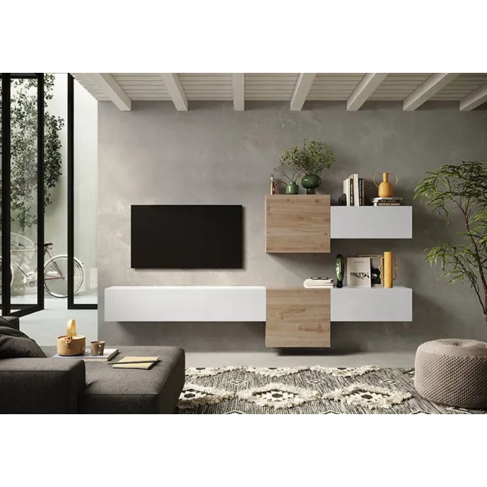 parete con pensili sospesi