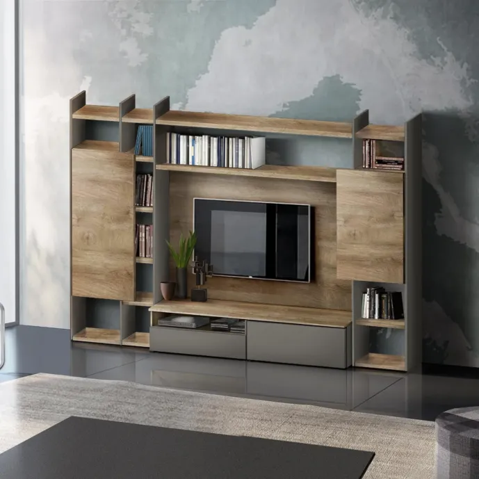 parete in legno moderna