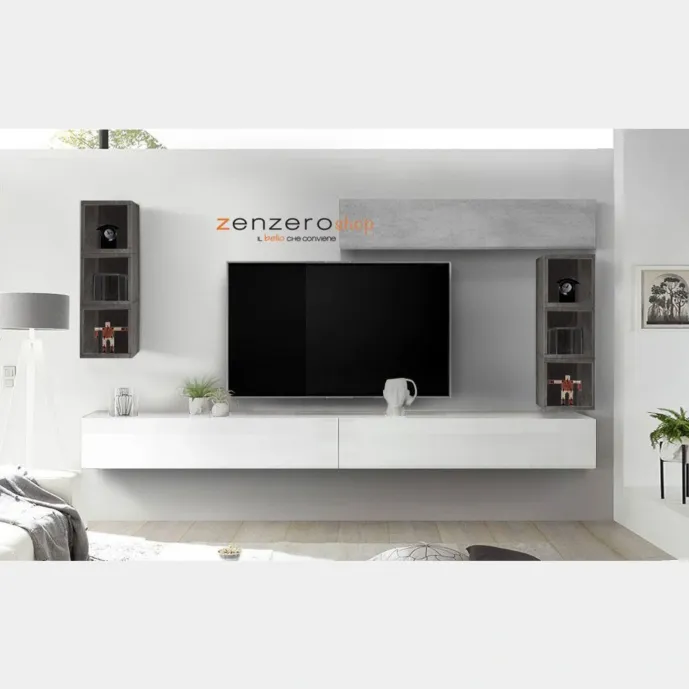 parete sospesa con pensili moderni