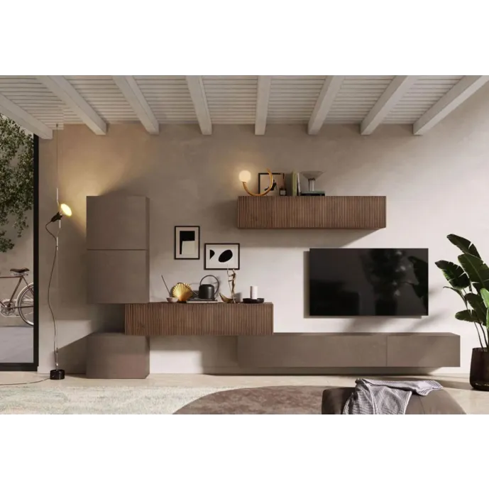 parete sospesa cannettata