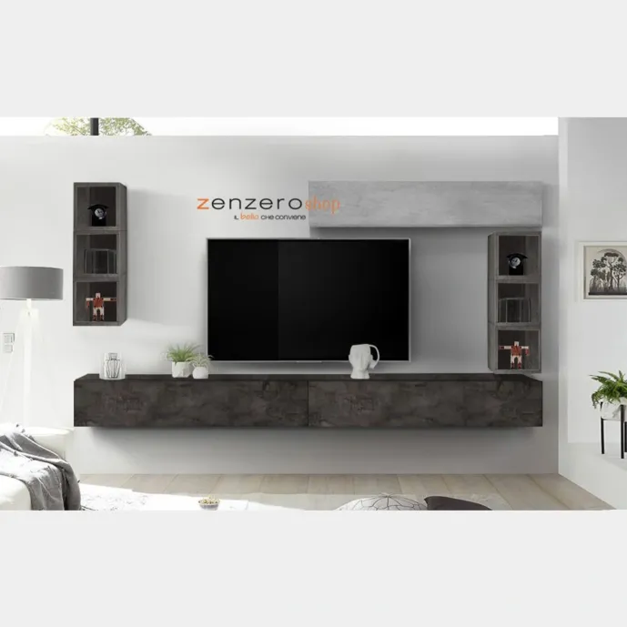 parate soggiorno moderno appesa