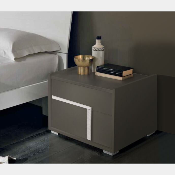 Coppia di comodini Garda in finitura Grigio londra