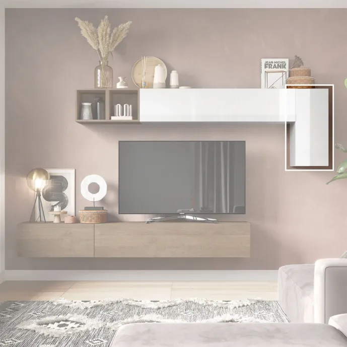 pensile 69 bianco lucido