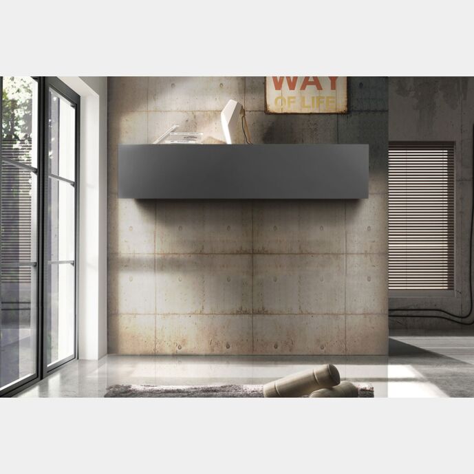 Pensile sospeso 100% Made in Italy, finitura Antracite