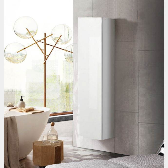 Pensile da bagno bianco lucido