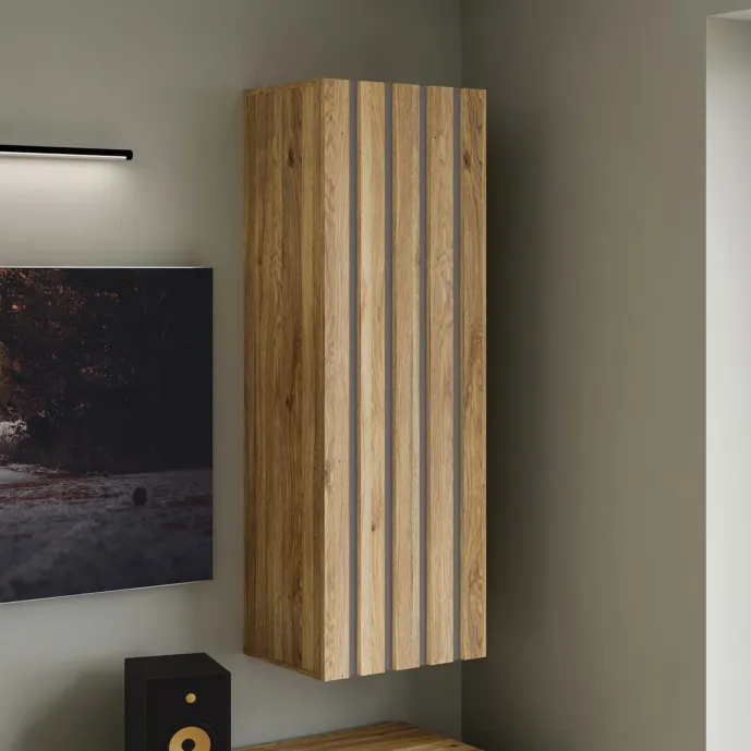 pensile grigio e rovere