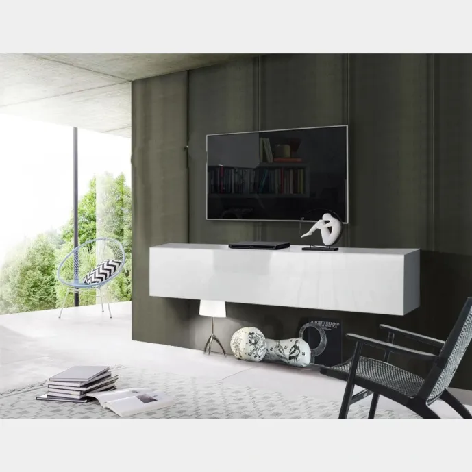 pensile orizzontale bianco