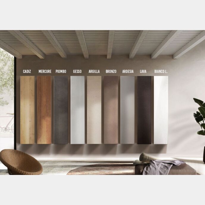 Pensile verticale sospeso, disponibile in diverse finiture, Made in Italy 