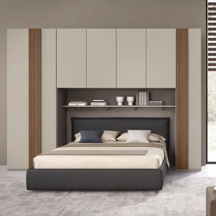 armadio a ponte tortora