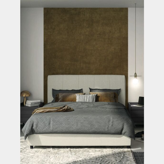 Letto matrimoniale in tessuto in finitura Desert