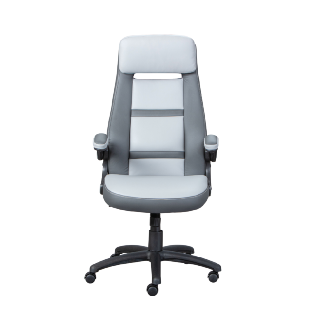 Pratico Poltrona da ufficio con ruote, colore grigio