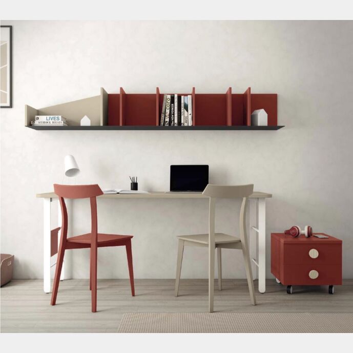 Scrivania moderna Canapa con gambe bianche