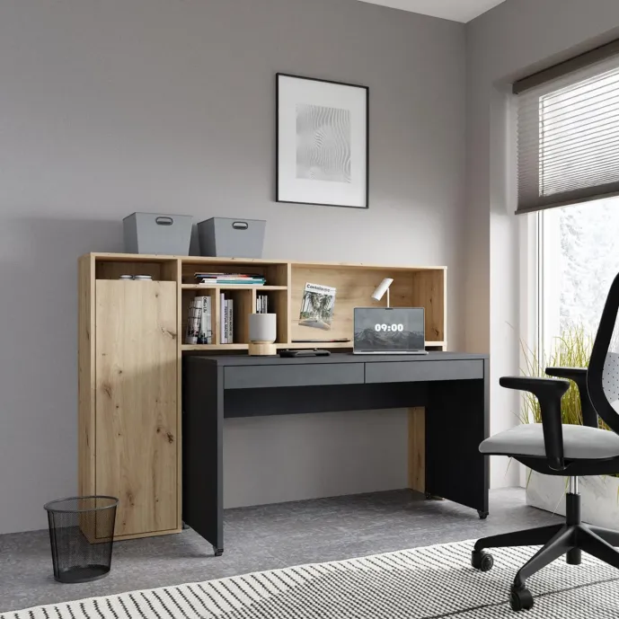 scrivania ardesia e rovere