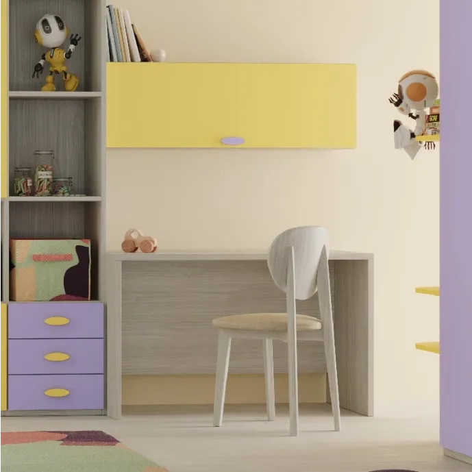 Scrivania Cenere wood, L.120 H.74, design moderno Zenzero Shop