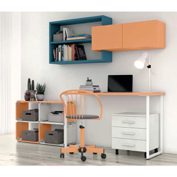 scrivania papaya, cemento artico e cadaques per ragazzi