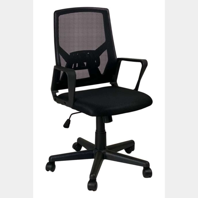 Poltrona da ufficio Nera semi-direzionale