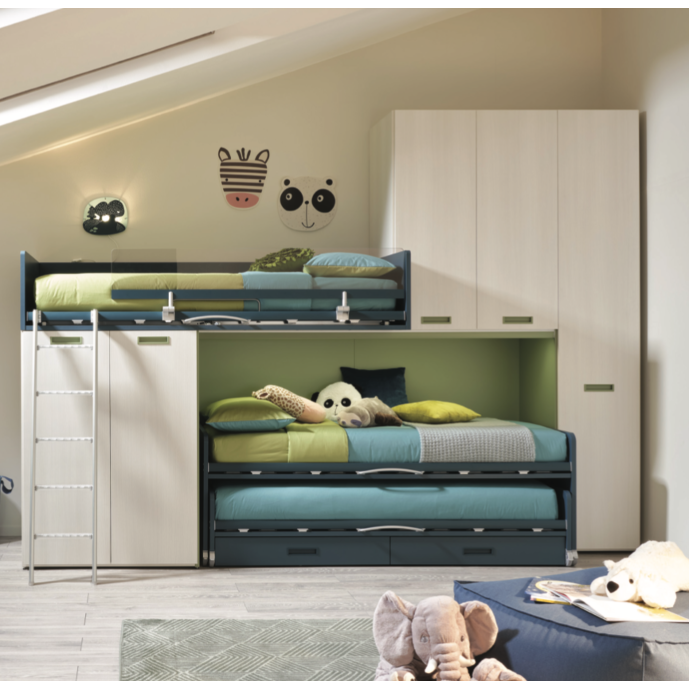 Soppalco per camerette Moretti Compact KC509