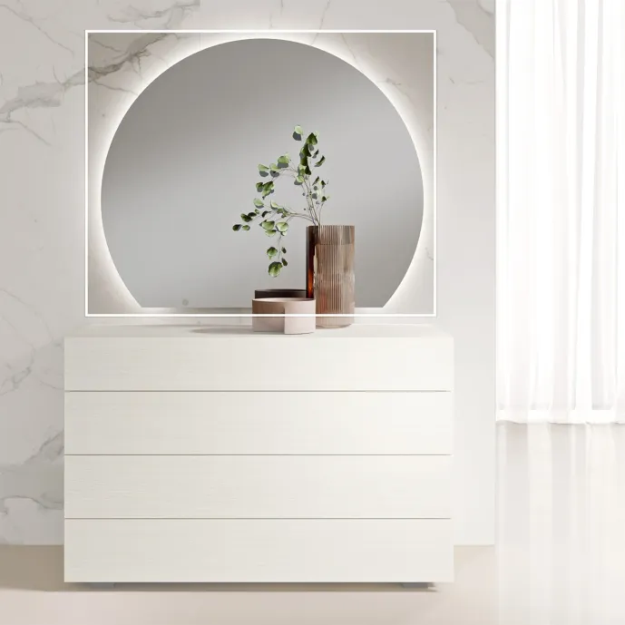 Specchiera Sole, con led, Made in Italy Zenzero Shop