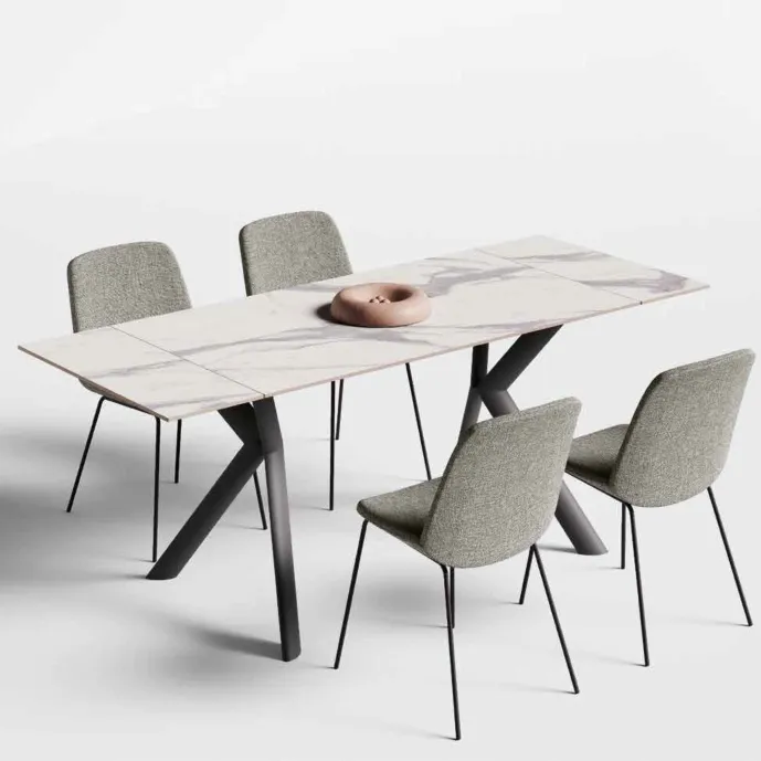 tavolo gres bianco opaco