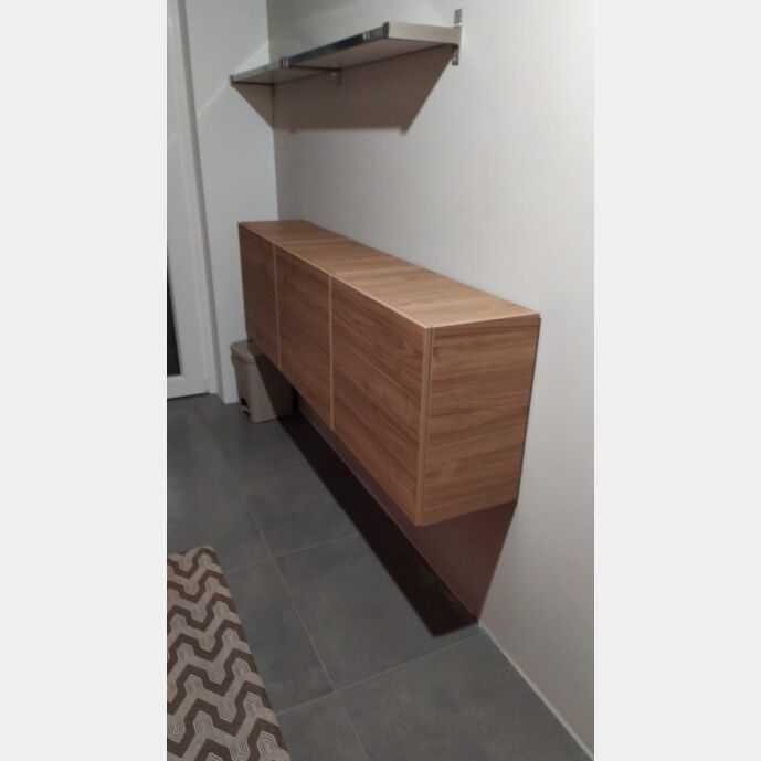 3 Cubi moderni e di design, Noce Stelvio, 100% Made in Italy