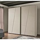 Armadio scorrevole 2 ante, finitura Cachemire