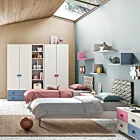 Cameretta per bambino e bambina con letti singoli Zenzero Shop