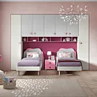 cameretta doppio ponte rosa