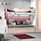 Letto castello Peonia e Bianco frassino, 3 posti letto