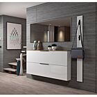 Scarpiera orizzontale Bianca, top Rovere, spedizione gratuita